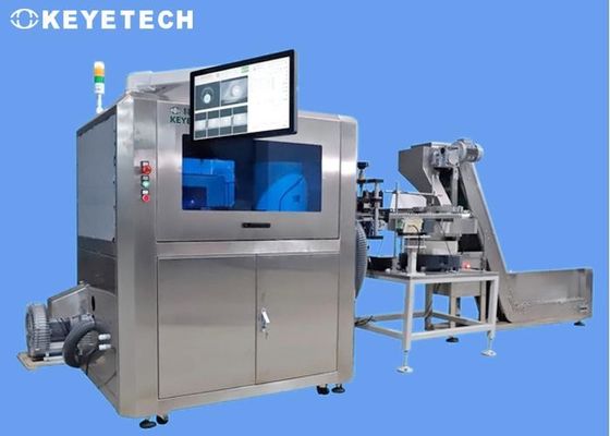 材料処理装置付きのオフラインPETプレフォーム視力検査機